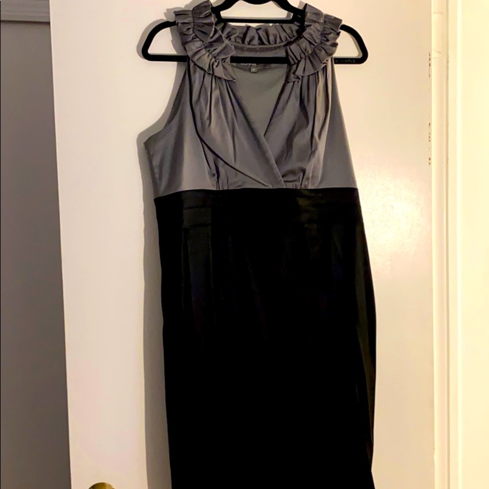 Donna Rocco slate and black dress, size 16